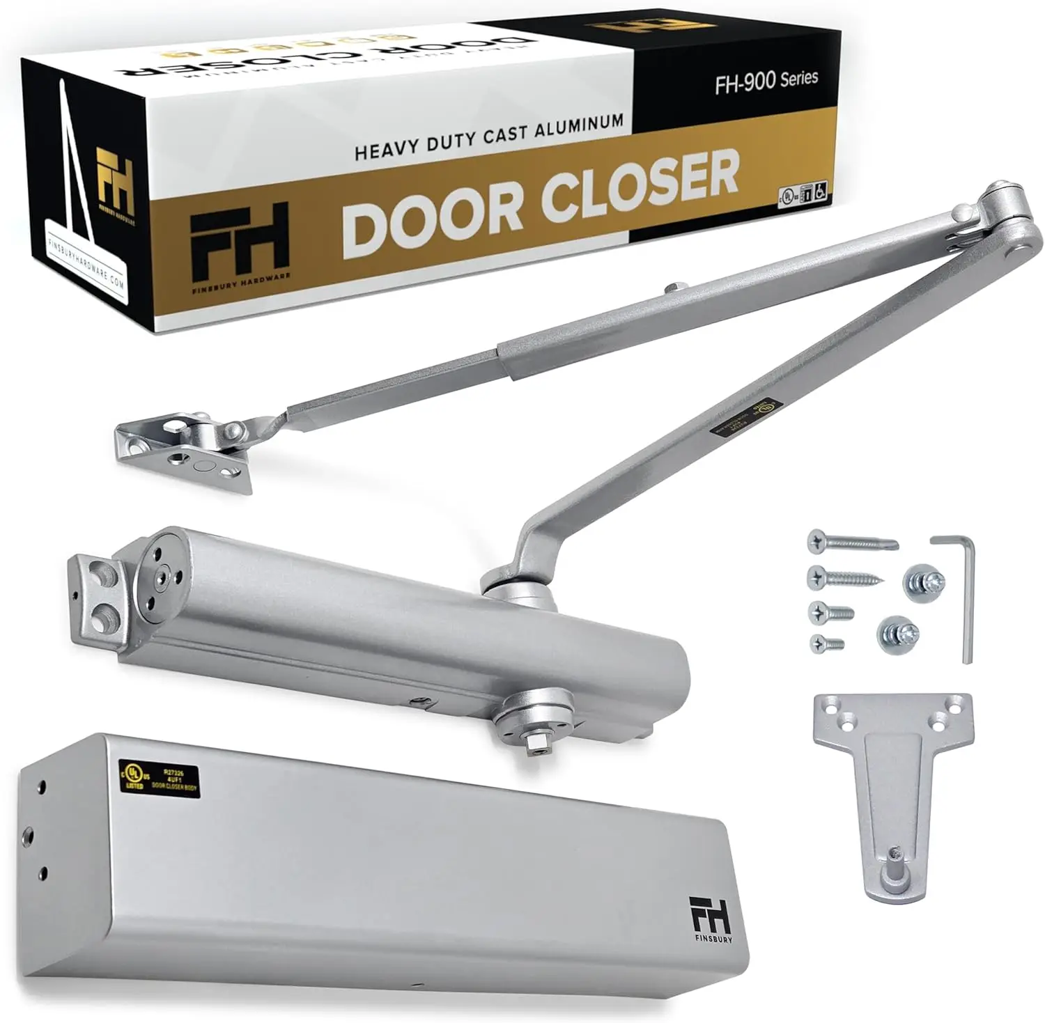 

Автоматический доводчик для тяжелых дверей с регулируемой силой, сертифицированный UL и соответствующий требованиям ADA, для входов с высокой проходимостью