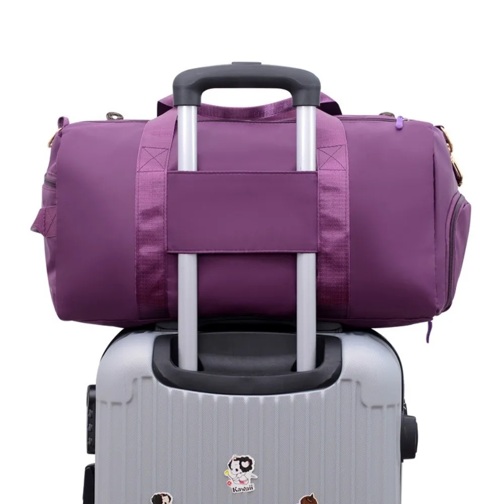 

Oxford Travel Luggage Bag Short Distance Multi Layered Large Capacity Handbag Multi-functional with Shoe Compartment