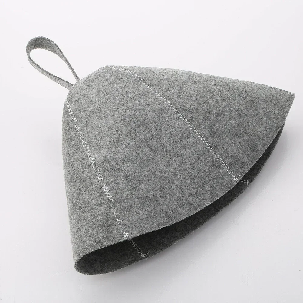 Thicken Cap Sauna Hat Avoid Heatstroke Heat Insulating Lightweight Skin-friendly Wear Resistant Wool Felt 100% Brand New