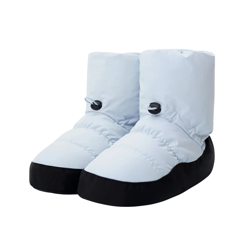 أحذية باليه شتوية قطيفة للنساء، أحذية رقص مبطنة بالصوف للبالغين والأطفال، أحذية قطنية دافئة لممارسة الباليه #6