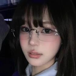 New Fashion Eyeglasses Frameless for Women Men Silver Rectangle Glasses Anti Blue Light Small Square Sunglasses with Metal Frame