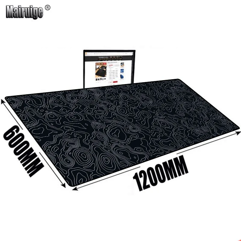 100x50cm Mouse Pad Xxl Line Black Extended Mouse for Computer Anti-slip Pc Gemer Computer Offices Desk Mat Game Keyboard Pad