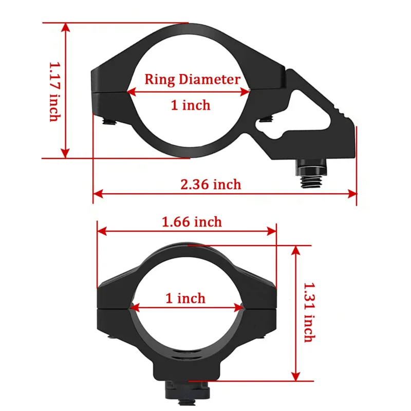 M-lok Flashlight Mount Laser Light 45 Degree Ring Mount Hunting Tactical Flashlight Accessory For M-lok Rail Systems