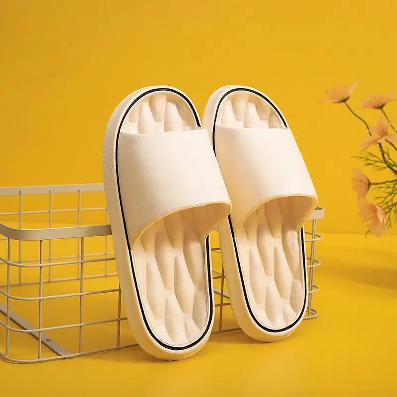 Modische superleichte Damen-Hausschuhe, rutschfeste EVA-elastische Schuhe, bunte Turnschuhe in der Tür, Badezimmer-Flip-Flops – Detail 19