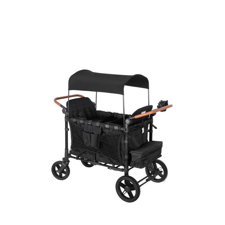 

Hot-selling Style Double Handle Stroller Foldable Large Space Four-seater Breathable Baby Travel Car