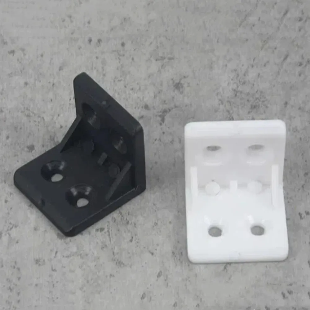 10PCS 90 Degree 2 in 1 Corner Brackets Rust Resistant Strong Support Fixing Bracket Thicken Multifunction Right Angle Bracket