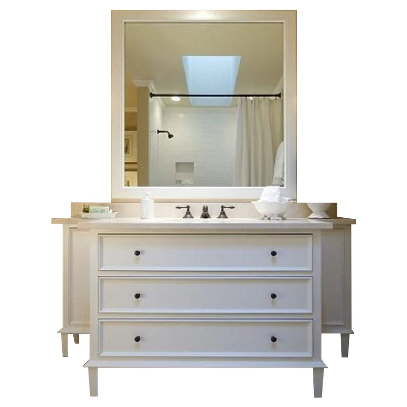 

Solid wood bathroom cabinet, customized corner bathroom, Nordic floor sink, combination bathroom cabinet, oak washbasin