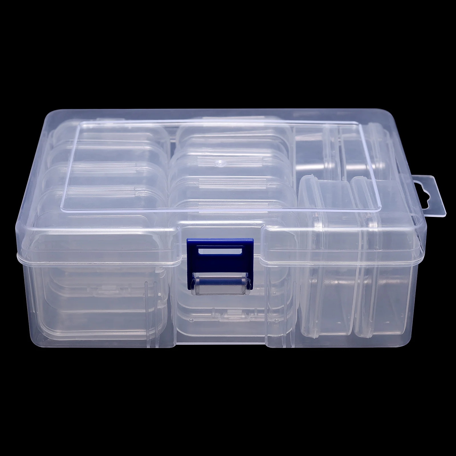 

14/20/30/45-Grid Nail Art Storage Box Plastic Transparent Storage Container Case Individual Dustproof Jewelry Storage Box