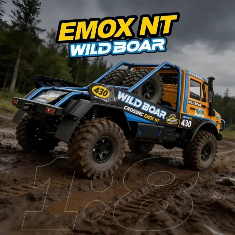 

Радиоуправляемый внедорожник CROSS 1/8 EMOX NT Big Wild Boar Brushless 4WD для бездорожья и ралли, для любителей радиоуправляемых моделей.