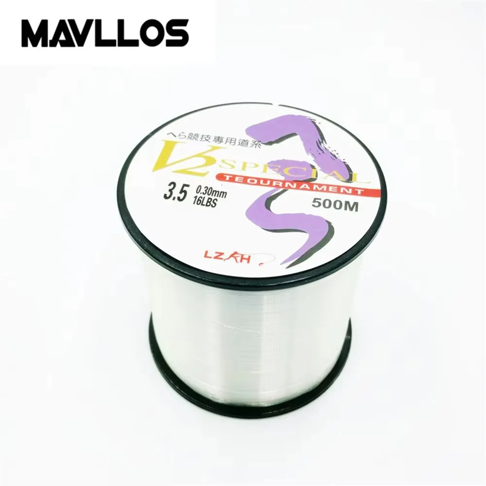 Monofilament Nylon Fishing Line 500m Floating Japan Material Thread Bulk Spool Carp Fly Fishing Nylon Line Fluorocarbon