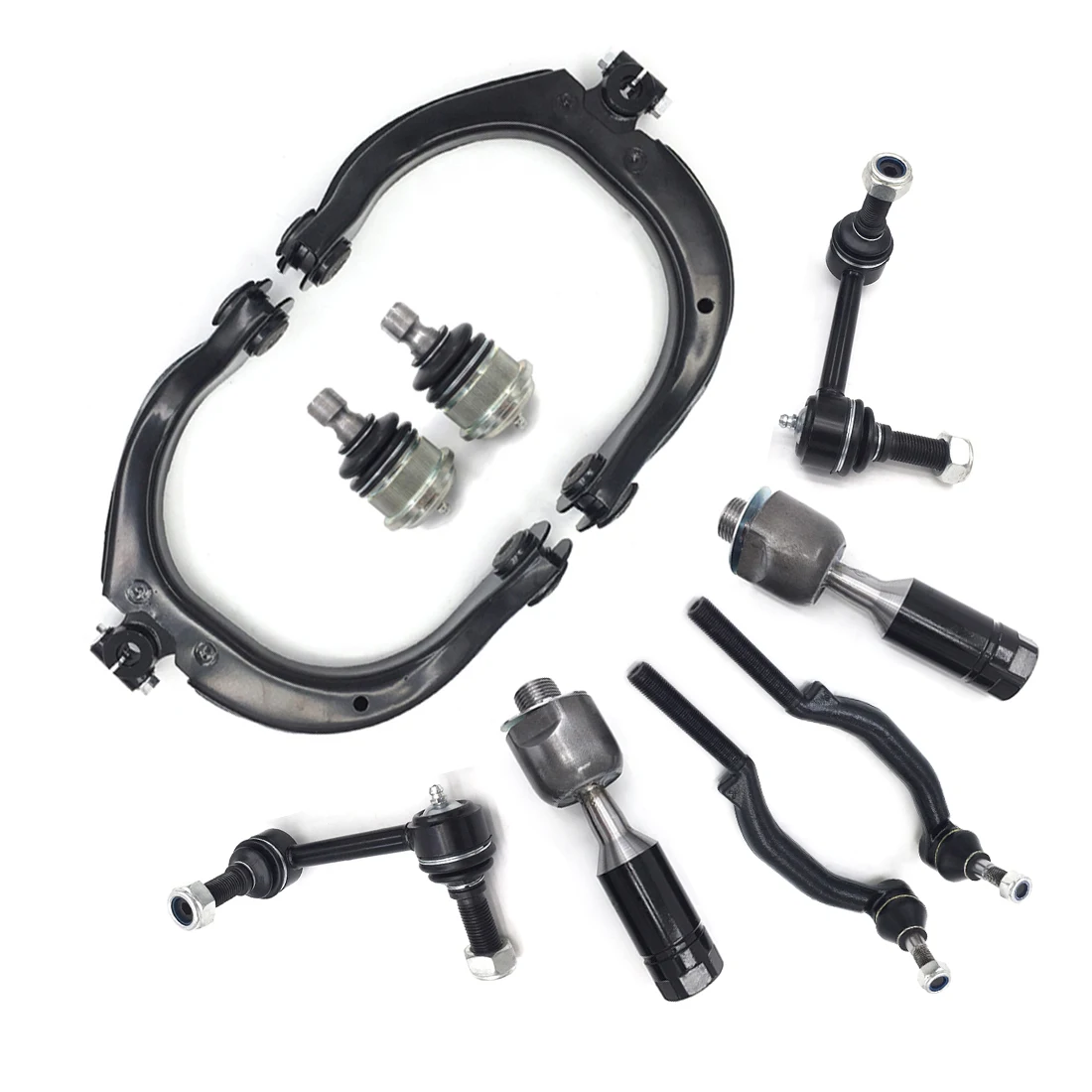 AzbuStag 10Pcs Front Upper Control Arm Suspension for BUICK RAINIER ISUZU ASCENDER CHEVROLET TRAILBLAZER GMC ENVOY 2004-2007