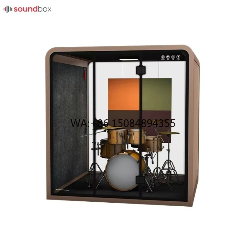 Movable Private Singing Practice Sound Proof Booth Drum