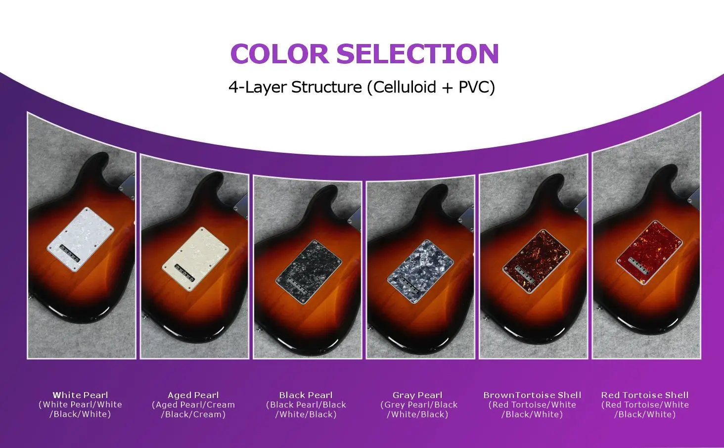 FLEOR 1 Uds ST placa trasera de guitarra eléctrica cubierta de cavidad de trémolo placa trasera