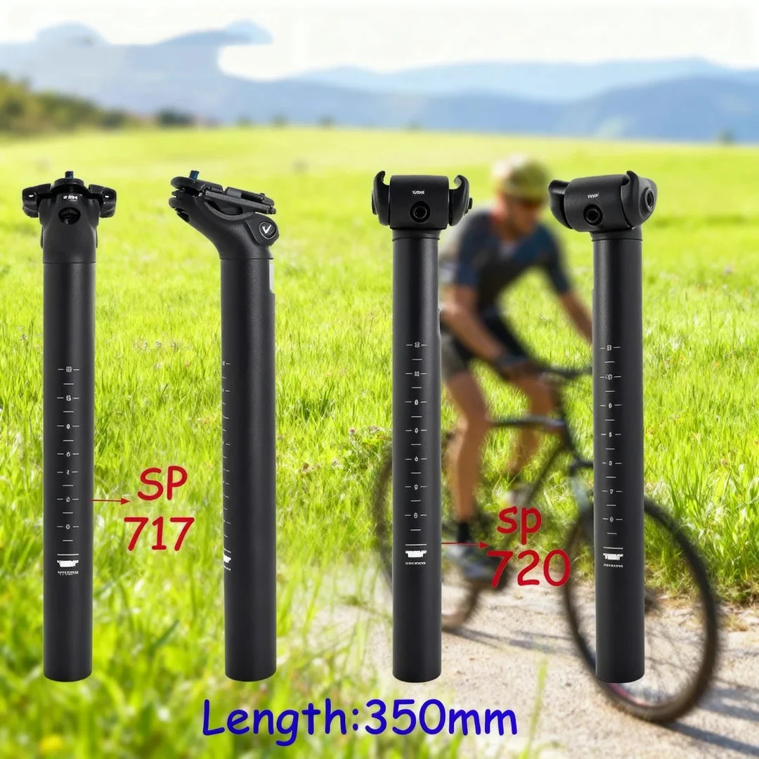 

Bicycle Seat Tubet 350mm for Mountain Bike Road Bikes MTB BMX Bike Seat Post 27.2 30.9 31.6mm Dropper Seatpost Bike Accessories