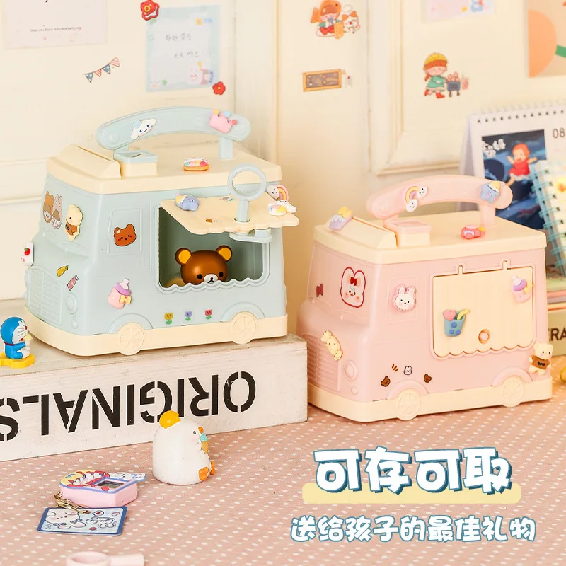Children's Plastic Piggy Bank Can Be Stored in A Large-capacity New Cartoon Creative Piggy Bank