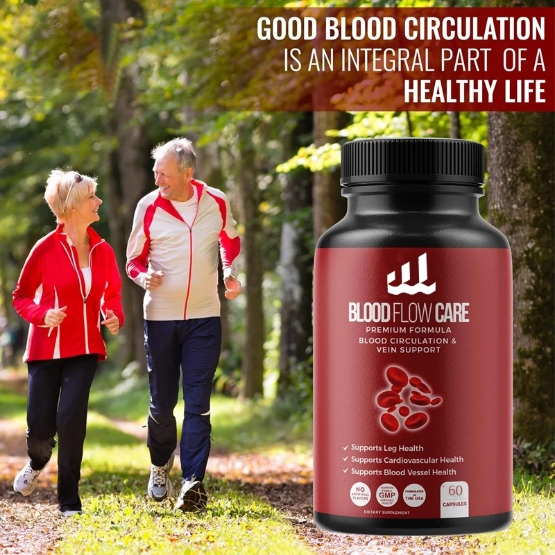 

Blood circulation supplement,supporting leg veins, heart, blood vessels, and cardiovascular health,containing niacin, ginger,etc