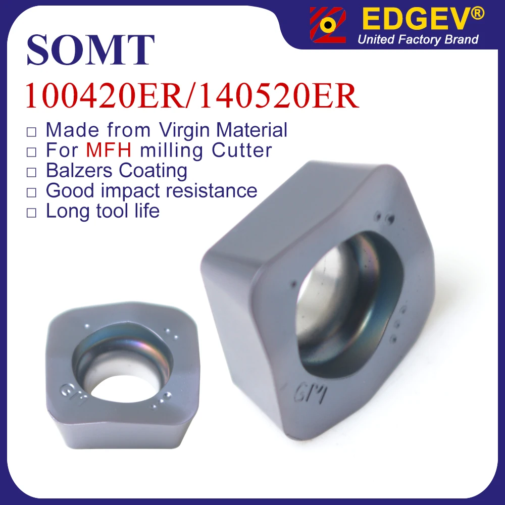 

SOMT100420ER SOMT140520ER GM SOMT100420 SOMT140520 Твердосплавная фрезерная пластина ER GM SOMT1004 SOMT1405 Вставка для фрезы MFH