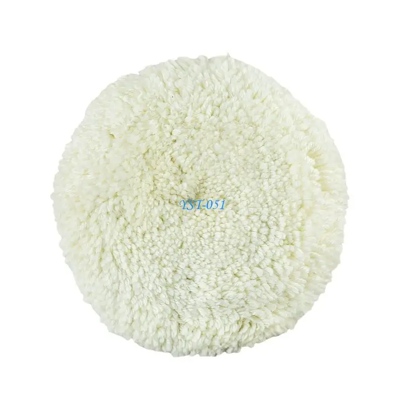 E15A Plush Wool Buffing Disc Automotive Detailing Pad Polishing Wheel Perfect For Car Paint And Marble Surfaces Refinishing