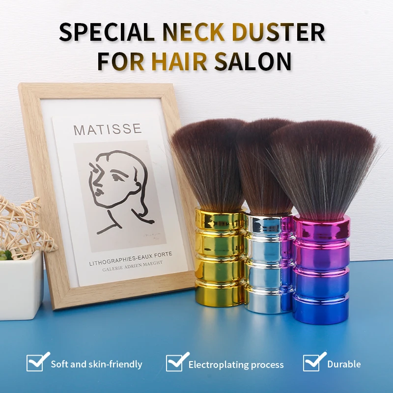 حلاق محترف فرشاة منفضة ناعمة للرقبة والوجه ، فرشاة تنظيف الشعر ، فرشاة اللحية ، قص الصالون ، أداة تصفيف الشعر #6