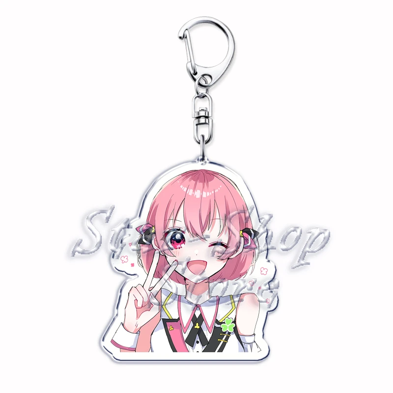 Cool Cartoon Boys Sweet Girls Keychain for Bag Accessories Rui Tsukasa Akito VIRTUAL SINGER Key Chain Keyring Jewelry Fans Gifts