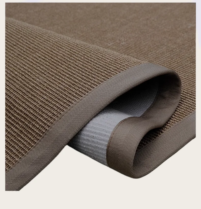 

100% Natural Sisal Wall-to-Wall Carpet Strong Durable Machine Made Washable for Home Hotel Banquet Hall Office Golf Use No Odor