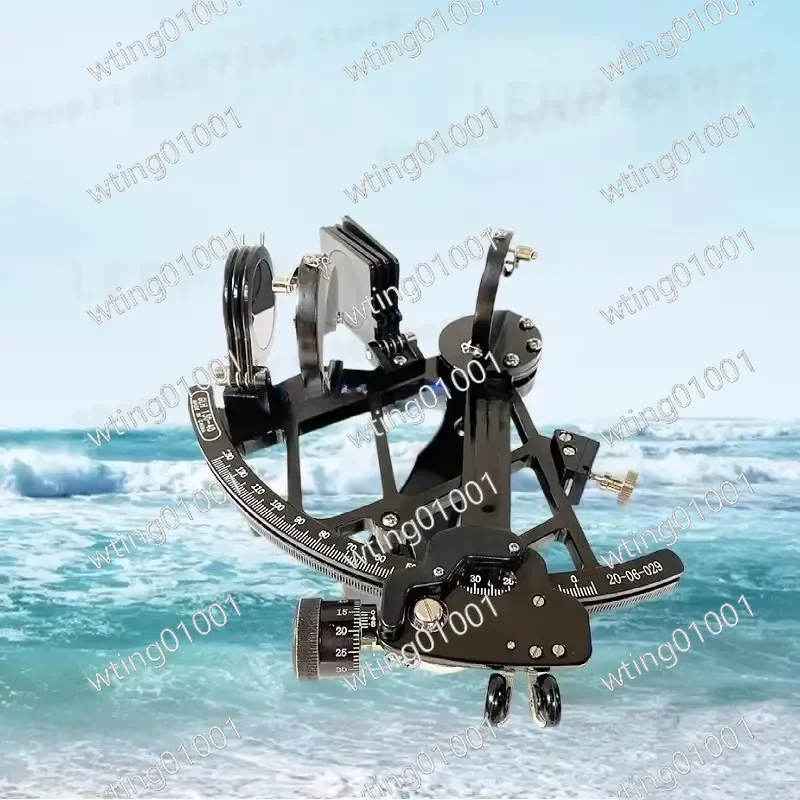for GLH130-40 Marine Sextant Copper Navigator with Light Measuring Range -5 to 130 Degrees Precision Nautical Instrument for