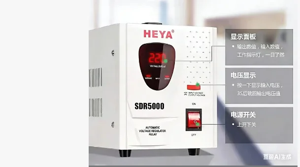 

Автоматический стабилизатор напряжения 5 кВА релейного типа, однофазный, с защитой от перенапряжения и перегрузки по току, настольный