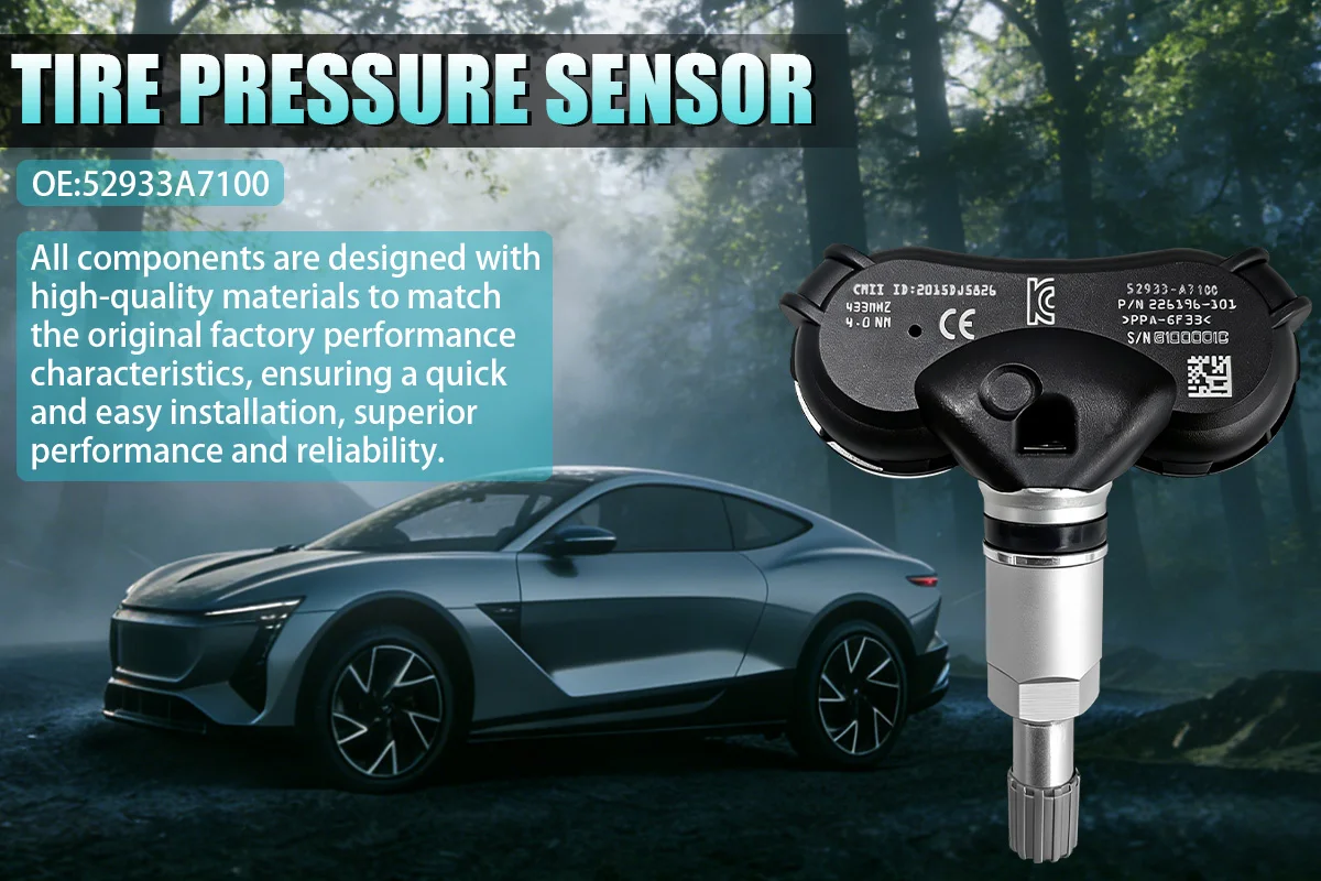 Reifendrucküberwachungssystem-Sensor 52933-A7100 Ersatz für Hyundai i35 2013-2020 433MHZ Ersetzt 52933A7100 – Detail 1
