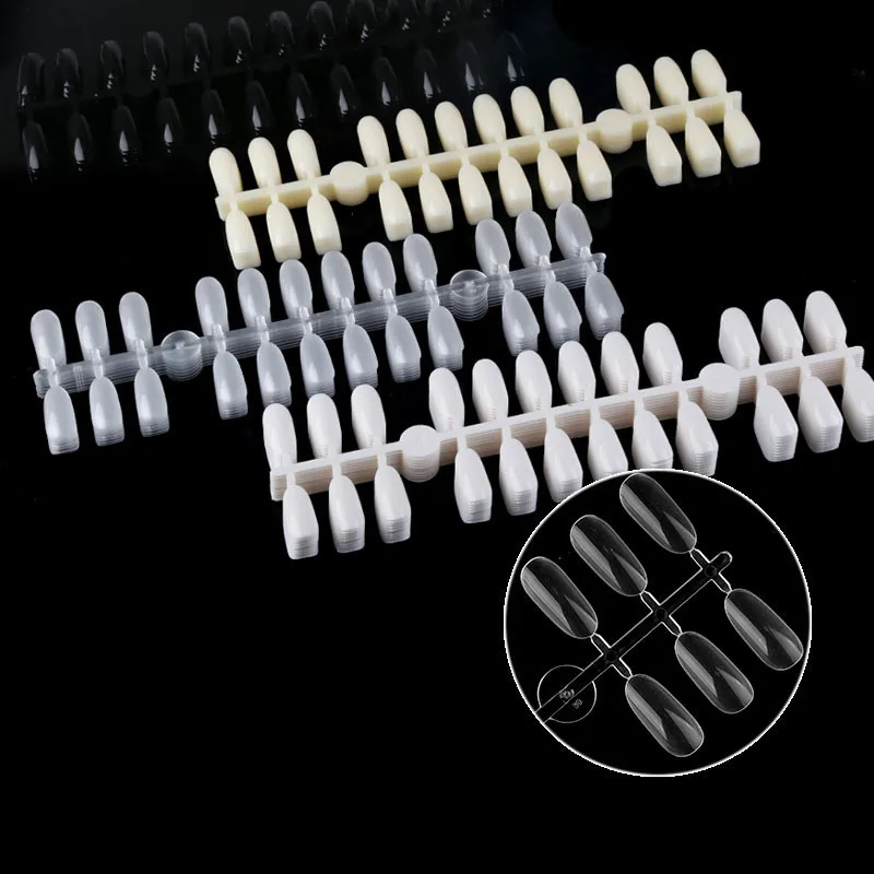 240 Stks/pak Valse Nail Art Display Tips Nagelstaal Staan Praktijk Acryl Palet Manicure Accessoires Tools