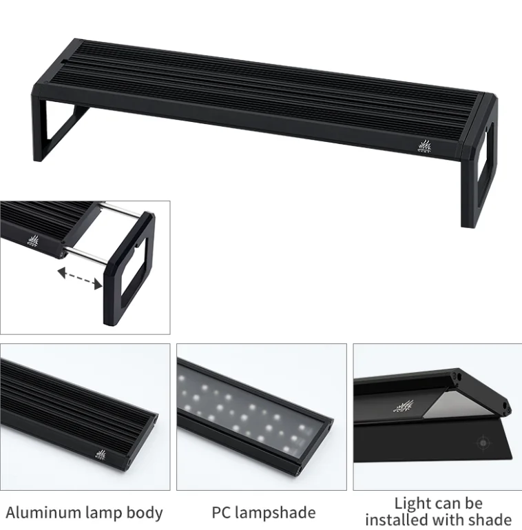 Week Aqua M Series RGB UV LED Aquarium Light Adjustable Bracket Lamp for Planted Tank view 2