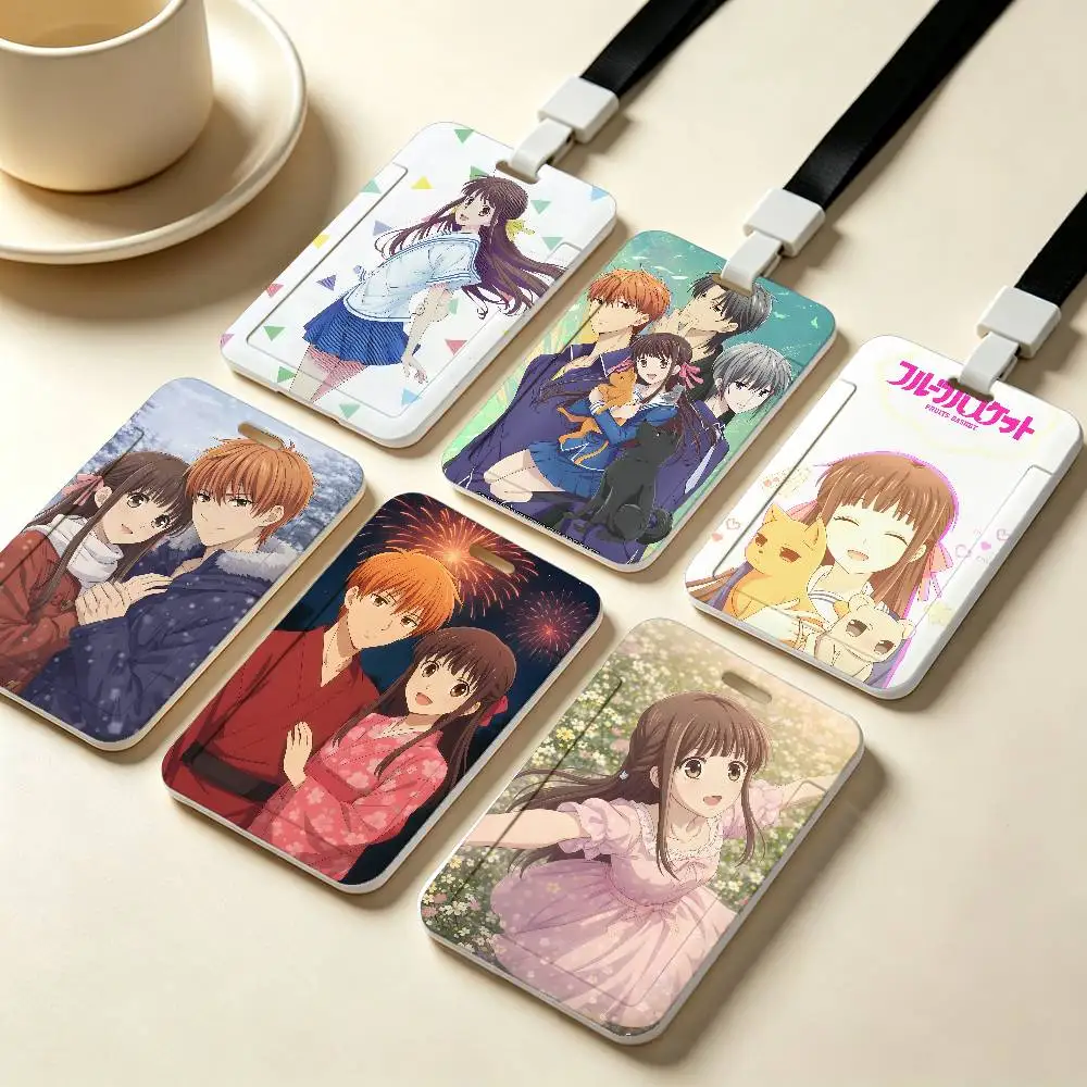 

Anime F-Fruits Basket NFC Contactless Sliding Card Sleeve For Student Cards, Bus Cards, ID Cards, And Work Permits