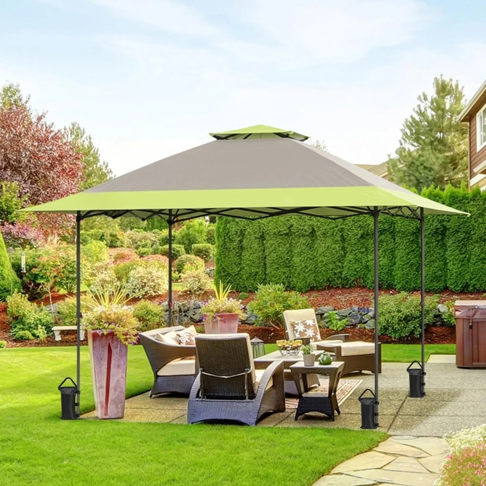 

13x13 Leg Pop Up Canopy, Tent Instant Outdoor Canopy,Easy Set up Folding Shelter with Auto Extending UV protection Canopy