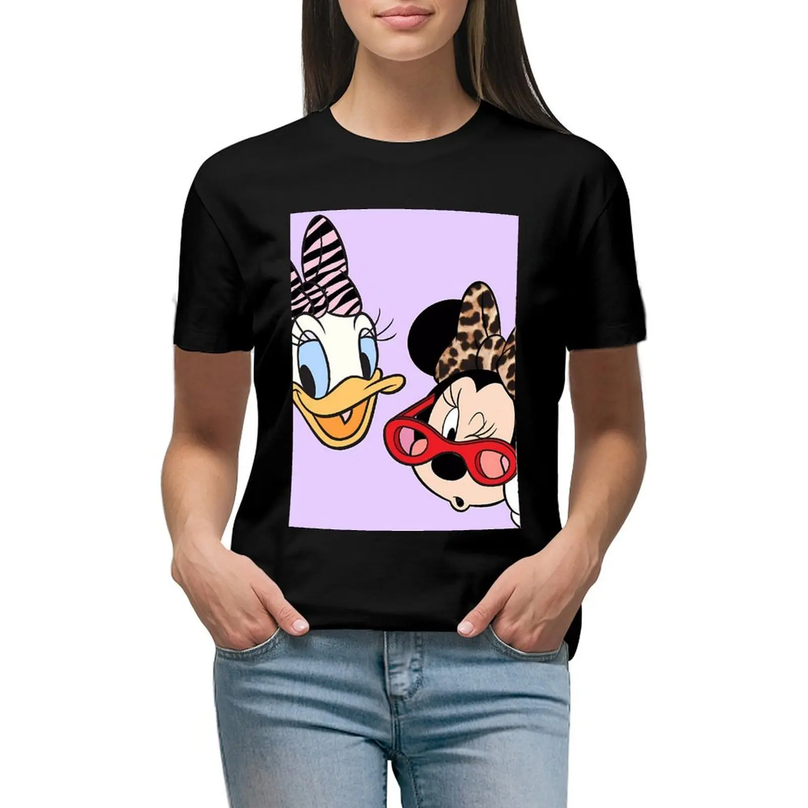 

Модная футболка в стиле Диснея и Минни Маус Y2k, женская одежда, летние повседневные милые футболки, одежда