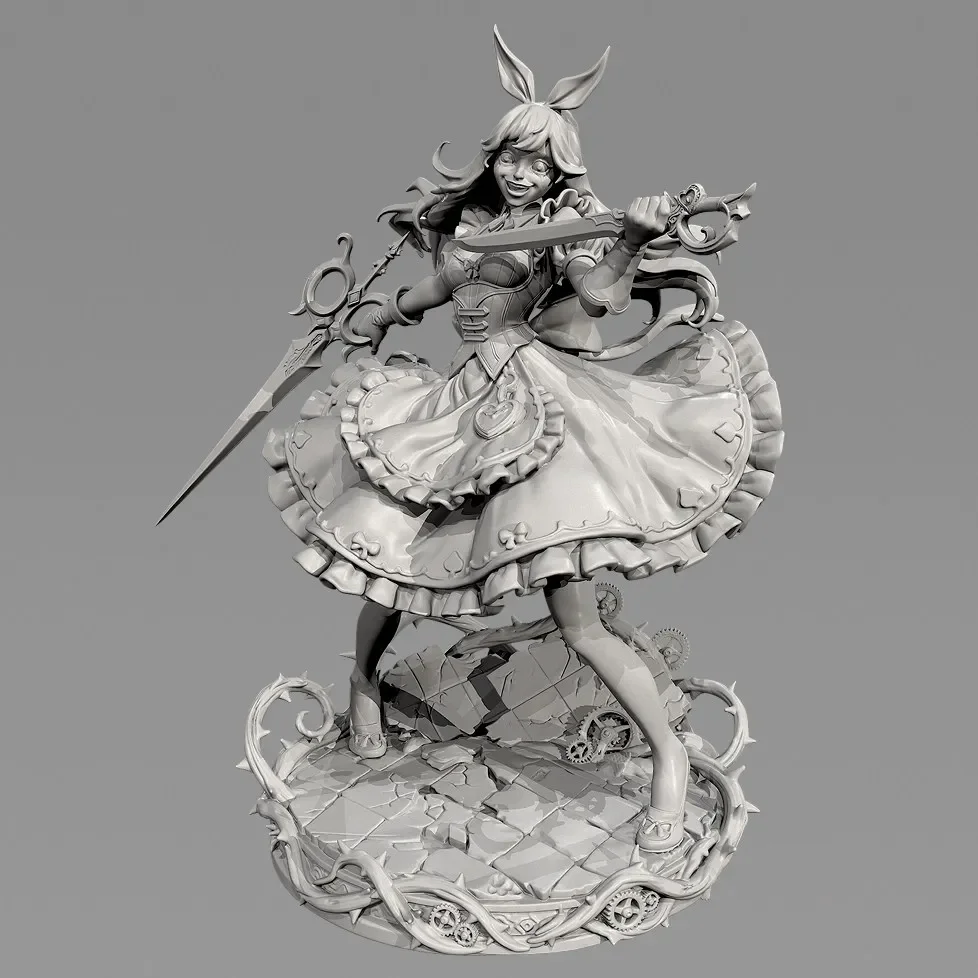 Overall heights 38mm 50mm 75mm Resin model beauty figure kits Need to assemble and color by oneself（3D Printing ）TD-7907/3D