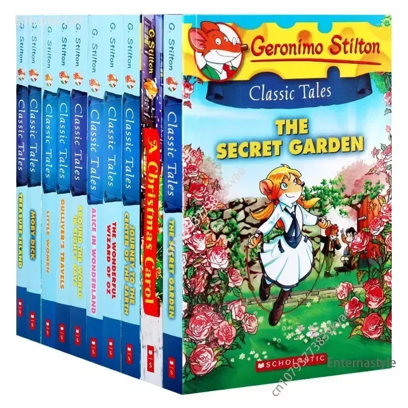 

История репортеров мыши, классические сказки 10, книжка с картинками в мягкой обложке для чтения детей, роман для молодежи и взрослых, книжные книги с английскими комиксами и историями