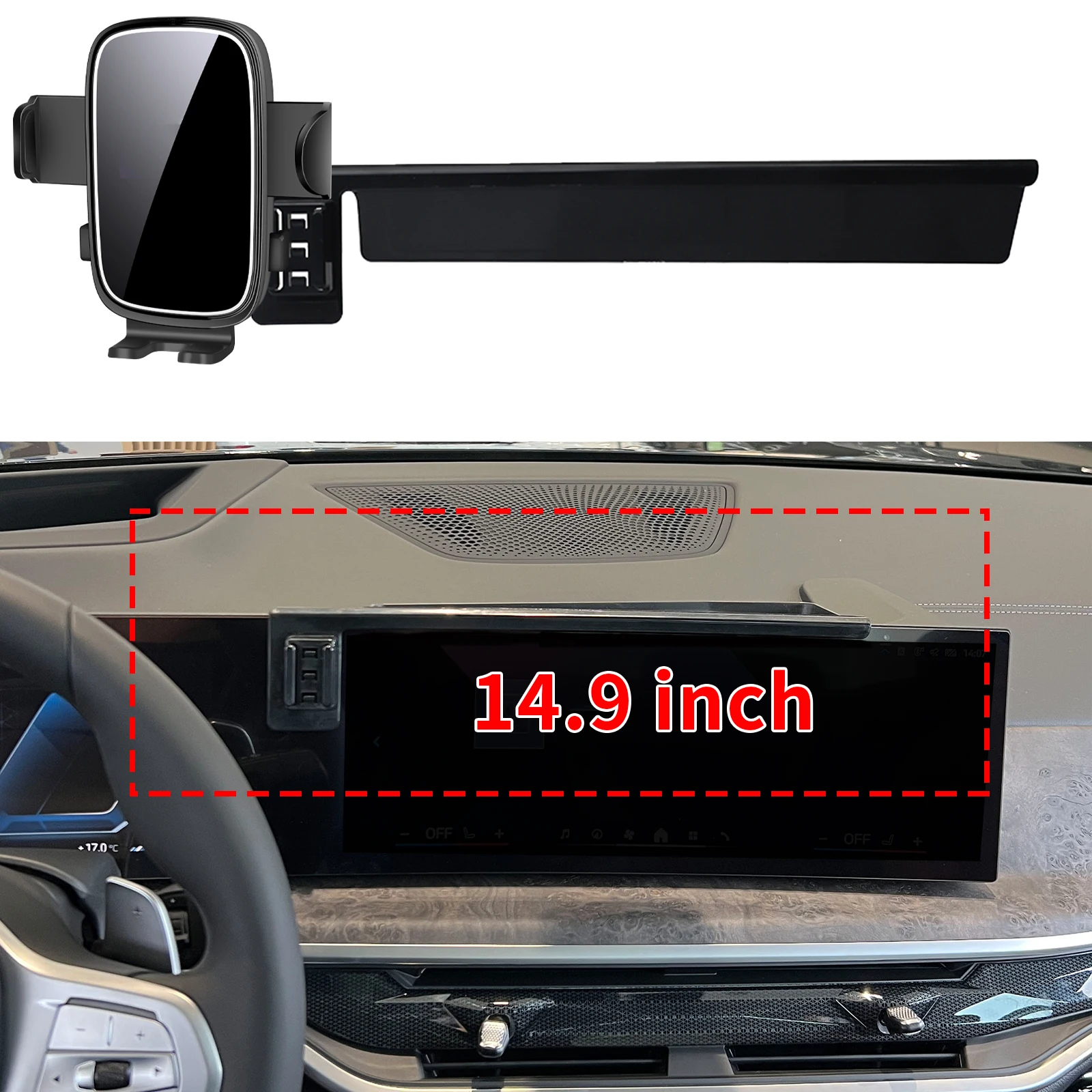 

fit for BMW X5 2023 2024 2025 2026 G05 Custom Fit Phone Holder Mount Dashboard Screen Base No Drill Car​​ accessoires