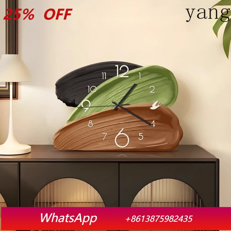 

LTT medieval desktop clock ornament living room wall clock retro creative silent pendulum desktop clock