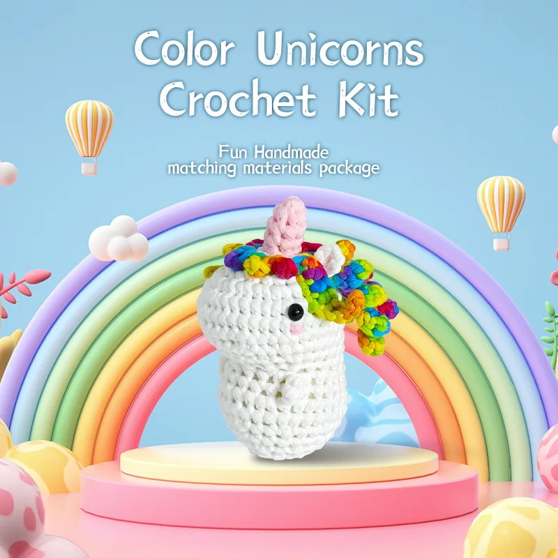 

Best-selling New Product Cute and Hot-selling Crochet Material Package Animal Series Creative Ball Thread Crochet DIY Gift