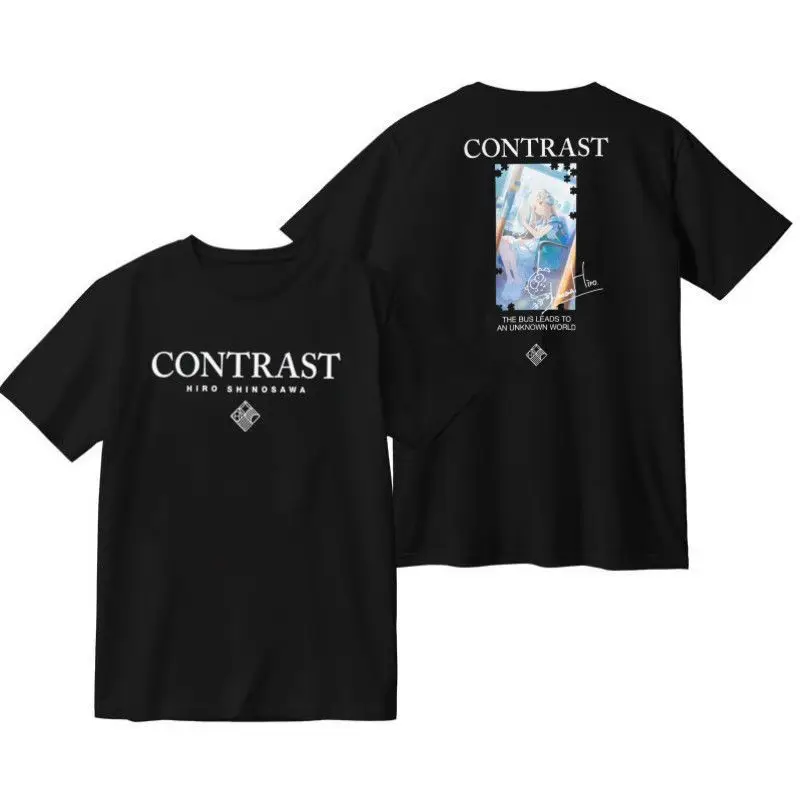 أنيمي Gakuen IDOLM @ STER Shinosawa Hiro تأثيري مطبوعة تي شيرتات قصيرة الاكمام تنوعا في هدايا الهالوين الصيفية