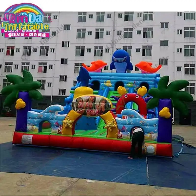 Giant Inflatable Jumping Castle With Slide ,bouncer Inflatable Amusement Park