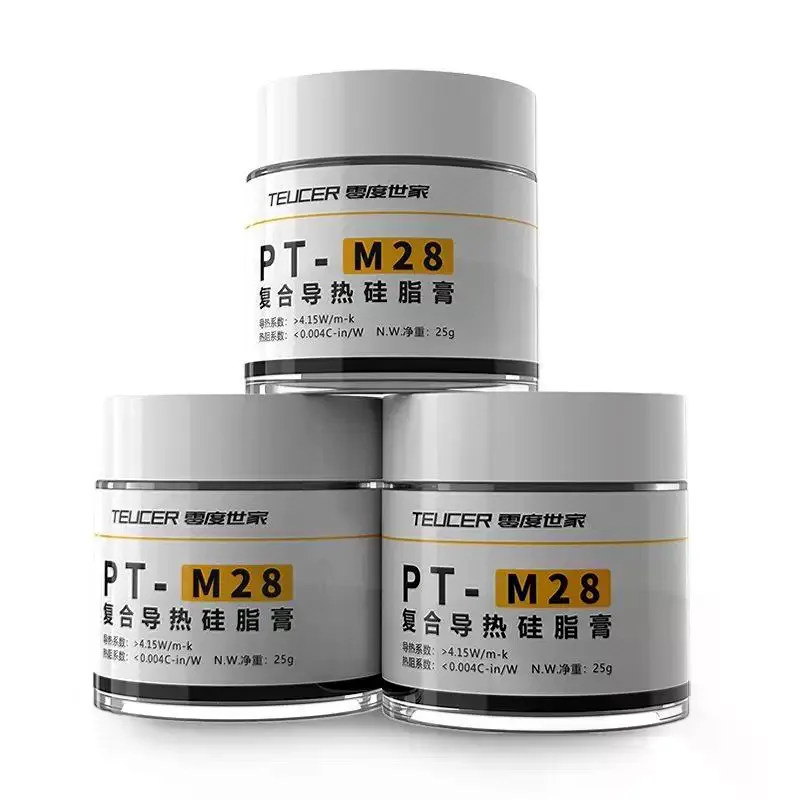 Thermal Grease Composite Thermal Conductive Silicone Grease Heat Sink Computer CPU Thermal Plaster PT-M28
