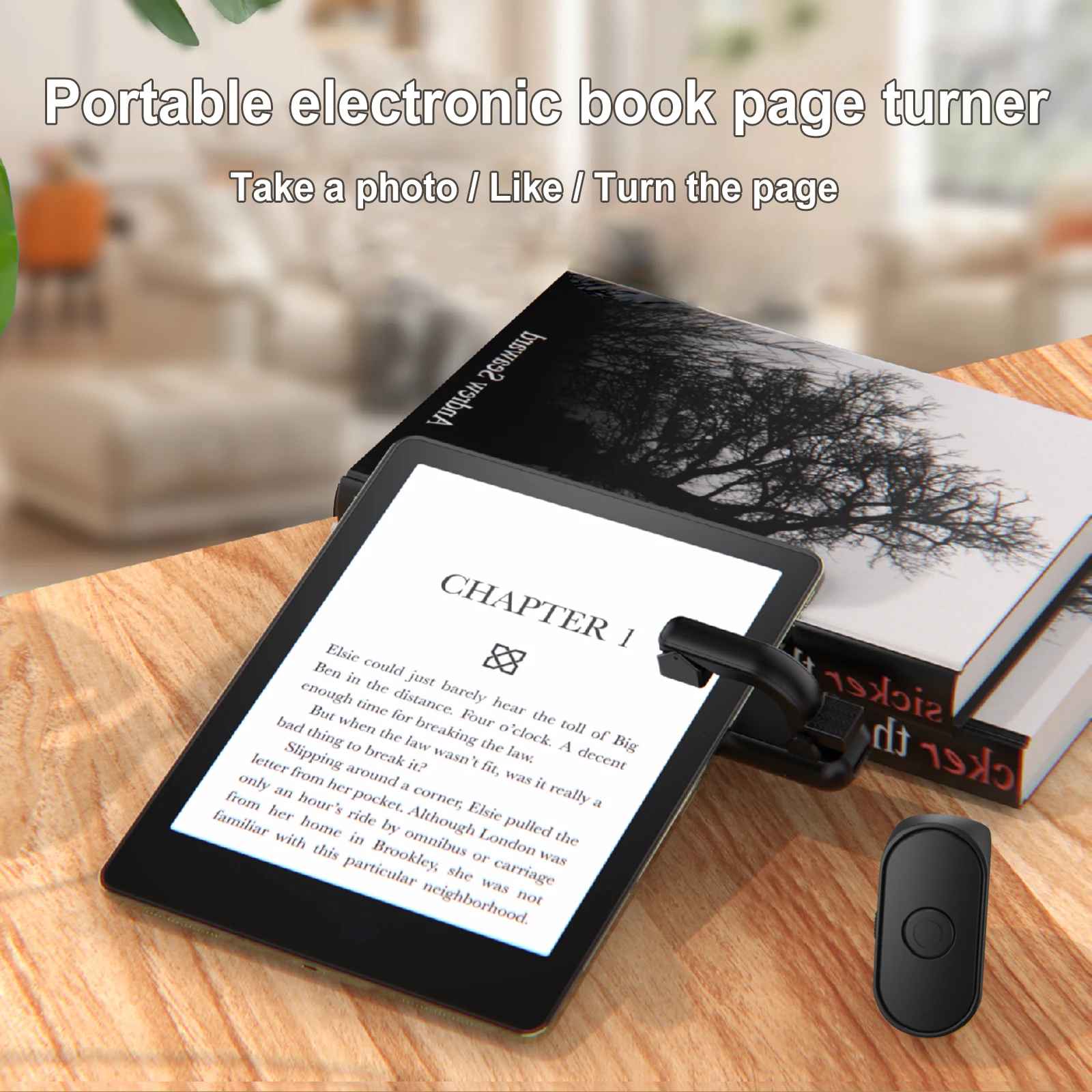 2 في 1 صفحة تيرنر الفرس اللاسلكي صفحة تيرنر عن بعد خفيفة الوزن سجل المشغلات عن بعد لملحقات Kindle Paperwhite #3