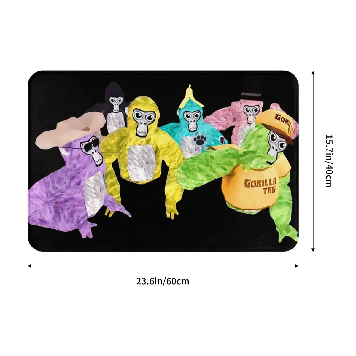 Gorilla Tag Monkey Doormat Washable Carpet Rug Kitchen Entrance Home Floor Mat for Balcony Footpad Mats