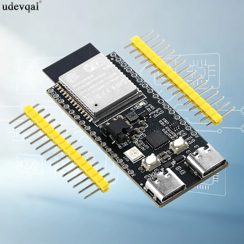 CP2102 ESP32 C5 N16R8 Development Board WiFi Module 8MB PSRAM 16MB FLASH WIFI6 32PIN Dual-frequency 2.4G 5GHz ESP32-C5 TYPE-C
