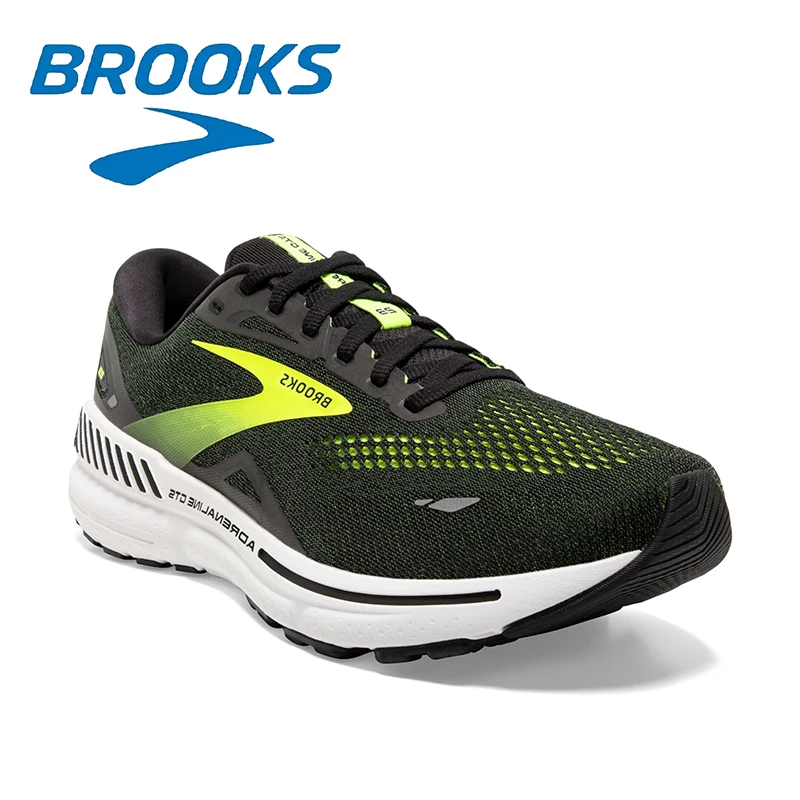 

Brooks BR23 Series Black and Green Fashion Men's Casual Running Shoes Mesh Lightweight Marathon Sports Shoes