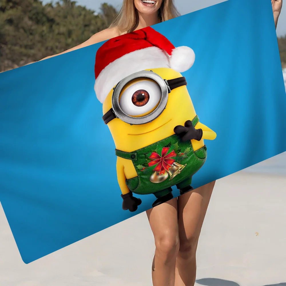 Cartoon L-Lovely Cute M-Minions Big Microfiber Beach Towels Quick Dry Towel Sand Beach Towels Towel For Travel Swim Pool Yoga