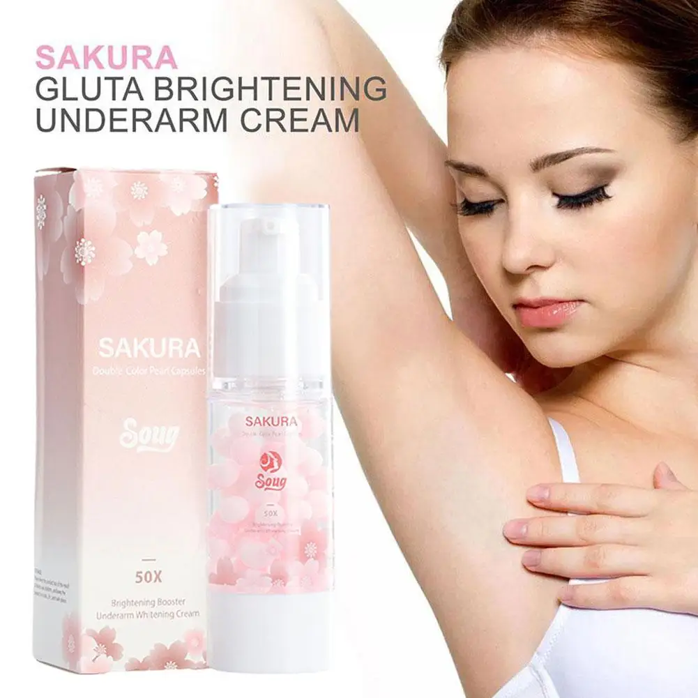 GLUTA-crema iluminadora para axilas, cápsulas para blanquear las axilas, perla, Cosros, Q4T2