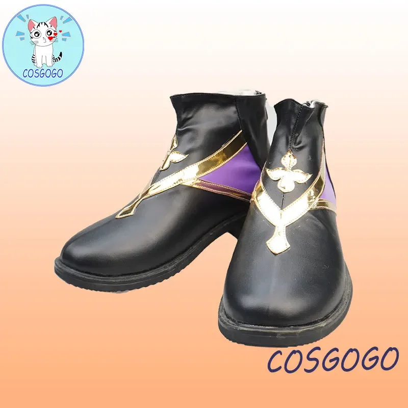 COSGOGO-Costume de Cosplay Kamisato Ayato pour Homme, Jeu Genshin Impact, Kamisato Ayaka, Frère Ayato, Chaussures