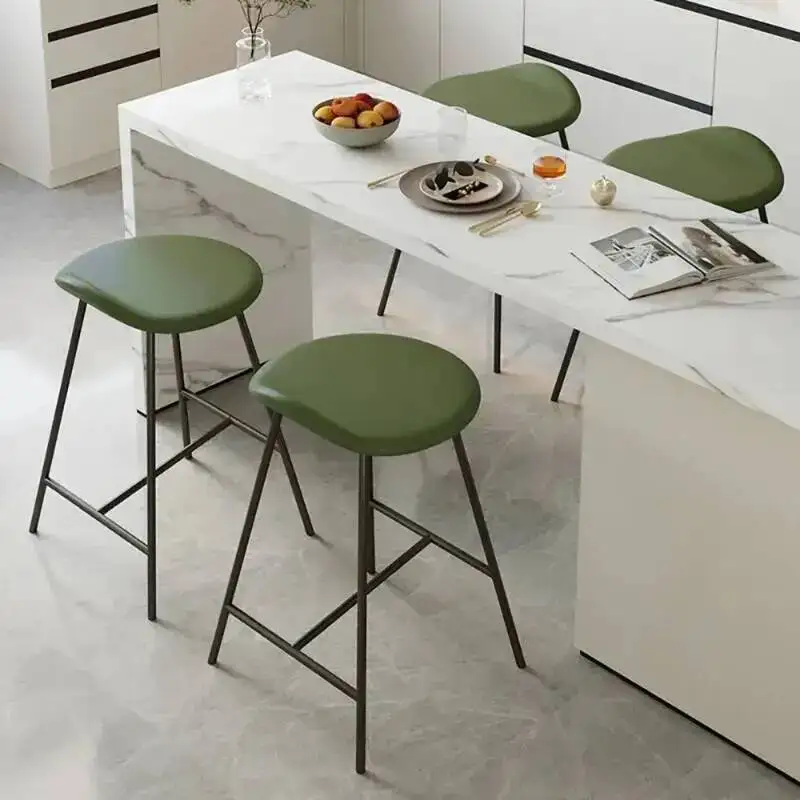 

Современный роскошный барный стул, простой красивый скандинавский модный барный стул, эстетический кухонный табурет Para Barra De Cocina, мебель для дома