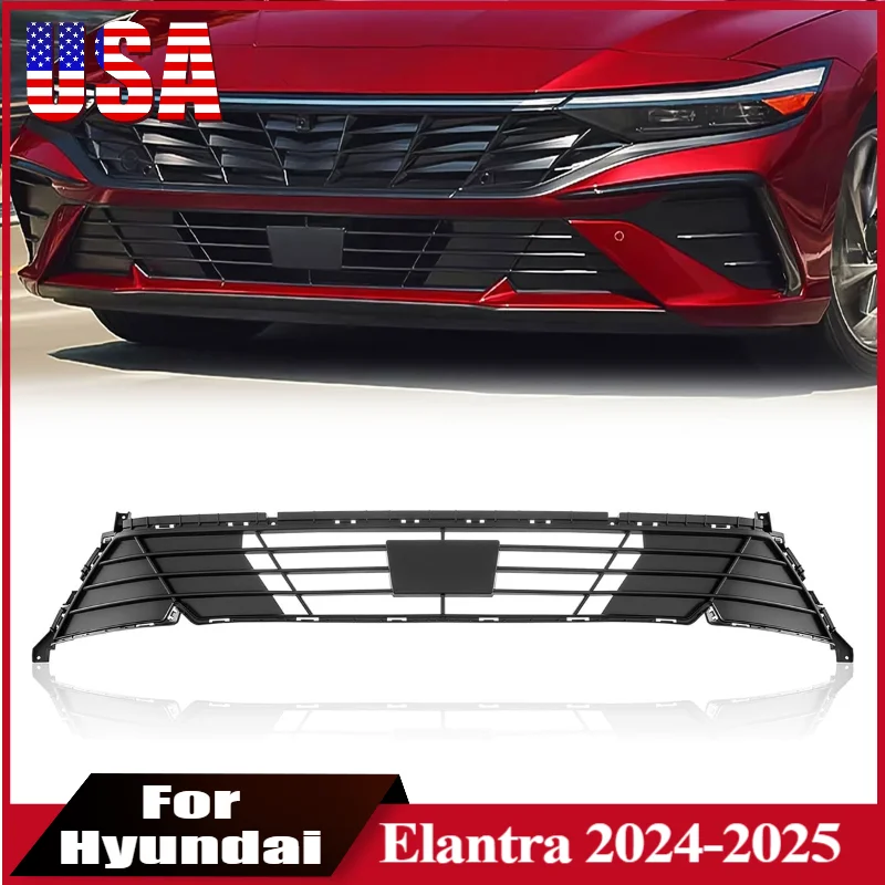 

Front Bumper Lower Grille For Hyundai Elantra 2024- 2025 Car Center Grille with ACC 86351-AAAB0 Auto Body Kit Accessories